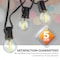 Newhouse Lighting Outdoor 50ft. LED Patio String Lights with 50 Sockets and 55 G40 Bulbs PSTRINGLED50 - alternate 5